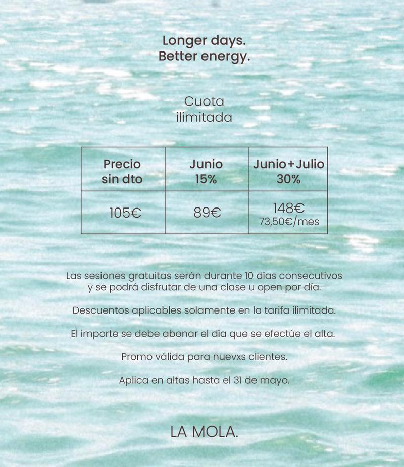 Promoció maig - Quota il·limitada amb descompte
